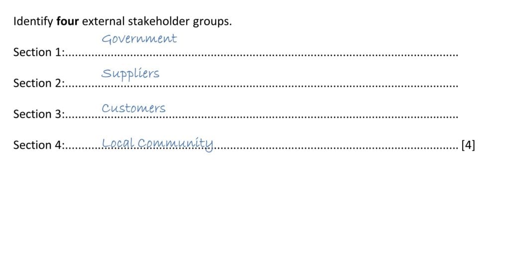 Command Word Identify IGCSE Business Paper 1